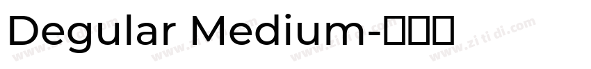 Degular Medium字体转换